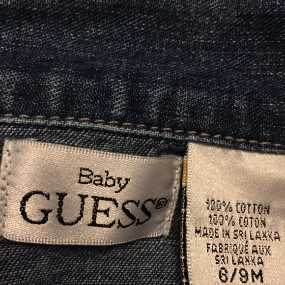 Baby Guess Jean Jacket Size 6-9 Months - Picture 6 of 6